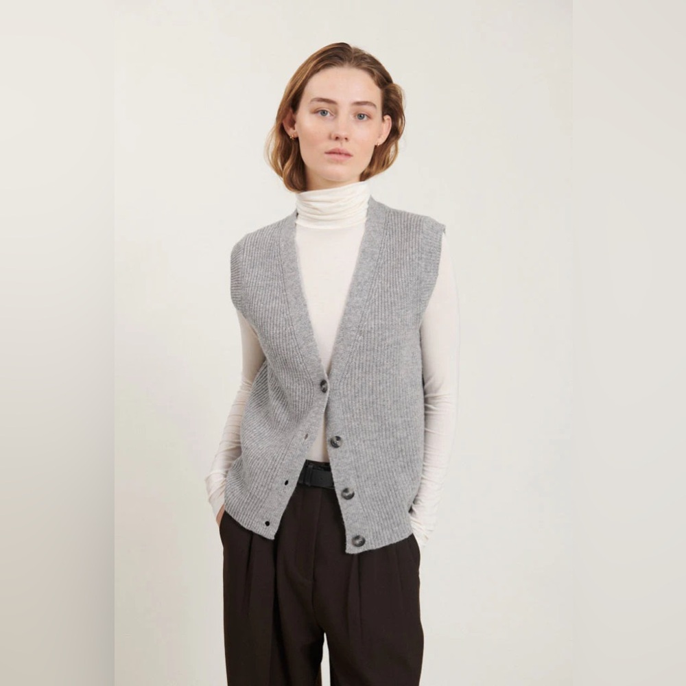 Basic Apparel Recycled Wool Vest - sz S